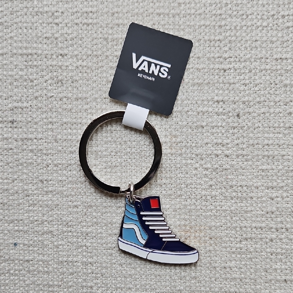 Vans Navy and Light Blue Sneaker Keychain